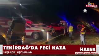 Tekirdağ’da feci kaza [upl. by Levenson973]