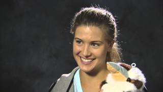 Eugenie Bouchard Kookaburra Interview [upl. by Necyrb]