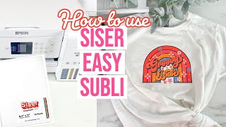 HOW TO USE SISER EASY SUBLI [upl. by Elbas]