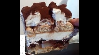 tiramisu poirechocolat façon gâteau excellent [upl. by Kries]