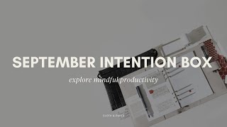 September Intention Box Unboxing How the Kanban Method Can Boost Your Productivity  Cloth amp Paper [upl. by Hodgson]