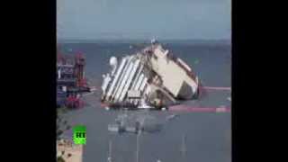 Il raddrizzamento della Costa Concordia [upl. by Wendy]