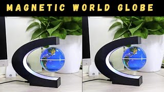 Magnetic Levitating World Globe with LED Light For Home and Room Decor 🥰 [upl. by Akinot]