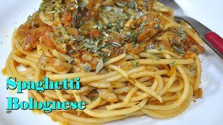 Spaghetti Bolognese wIth Mushrooms and Lentil  Vegan light delish [upl. by Margareta554]