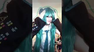 match Mikus freak 🥺👉🏻👈🏻✨ vocaloid hatsunemiku cosplay [upl. by Annabelle]