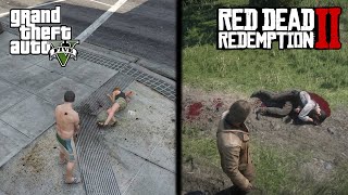 Why NPC Deaths Hit Harder in RDR2 Than in GTA 5 [upl. by Anaillil]