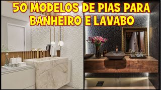 MODELOS DE PIA PARA BANHEIRO E LAVABO  BANHEIRO MODERNO [upl. by Goat]