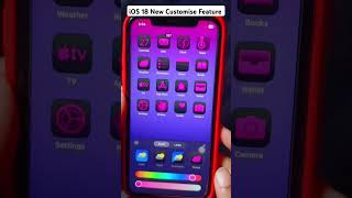 iPhone iOS 18 New Customise Feature 😎📲 shorts iphone ios18 [upl. by Thedrick]