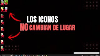 No puedo mover los iconos del ESCRITORIO en Windows 10 y 11 [upl. by Glori]