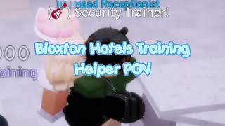 Bloxton Hotels Training  Security Helper POV  AbsolutelyAndreaa [upl. by Alexa]