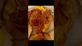 Bacon and eggs sandwich for breakfast [upl. by Johnath]