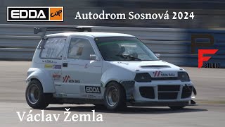 Václav Žemla  Fiat 500 PROTO  EDDA CUP Autodrom Sosnová 2024 [upl. by Lledal]