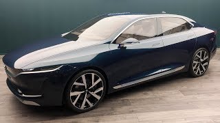 Tata E Vision Sedan Concept  World Exclusive  MotorBeam [upl. by Kinson]