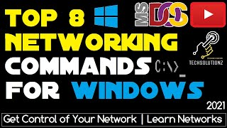 Top 8 DOS Networking Commands in Windows 10  DOS Commands  Networking Commands  IPCONFIG  PING [upl. by Laemaj]