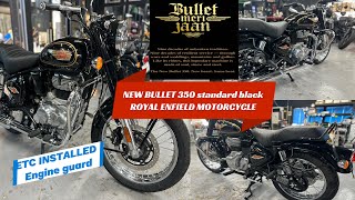 NEW BULLET 350 standard gold  Royal ENFIELD motorcycle [upl. by Ahsinyd524]