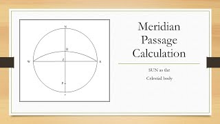 How to calculate the ships latitude using suns meridian altitude meridian passage question [upl. by Meehyrb]