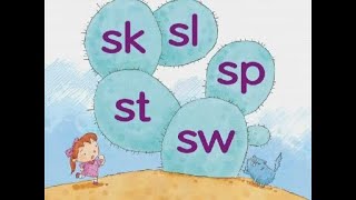 Phonics Kids 4B Unit 4  Consonant Blends  quotsquot Blends  sk sl sp st sw [upl. by Ahsoj]