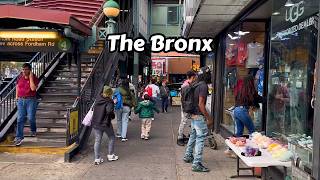 New York City Virtual Walking Tour 2024 Fordham Bronx NY [upl. by Rozalin]