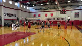 Ward Melville at Patchogue Medford High School  Boys Volleyball  10524 [upl. by Anaehr]