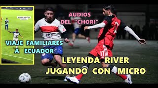 CHORI DOMÍNGUEZ con MICROFONO partido RIVER senior  SORPRESA FAMILIARES TOMAS LACANDA en ECUADOR [upl. by Elimaj]