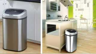 Review  Nine Stars Automatic Trash Can Set of 2 Touchless Motion Sensor [upl. by Sell68]