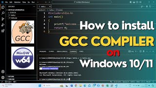 How to install mingwW64  GNU compiler  gcc compiler  step by step installation [upl. by Nelluc]