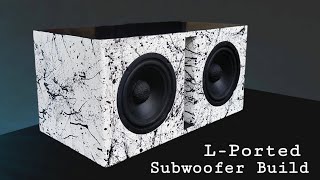 LPorted Subwoofer Build  Dual 8quot Tosunra Subwoofer speaker  Part 1 [upl. by Bolen]