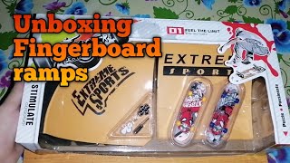 Unboxing fingerboard ramps😁 [upl. by Atsedom]