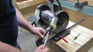 woodturning how to set up a oneway wolverine sharpening jig [upl. by Austina]