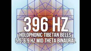 396 Hz Solfeggio with Evening Theta Binaurals and Holophonic Tibetan Bells [upl. by Rraval]