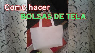 Como hacer Bolsa de tela friselina [upl. by Fanny]