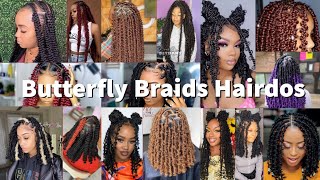 HOT🔥Nd NEW Butterfly Braid Hairstyles for Cute Black Ladies Best Butterfly Locs You Should Try Out [upl. by Haropizt117]