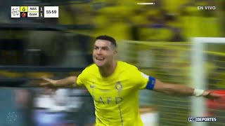 🔥 GOLAZO DE CRISTIANO RONALDO 🔥  Al Nassr 21 Damac  Jornada 10  SPLenFOX 2023 [upl. by Eivad]