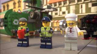 The Lego Movie  70805  Garbage Truck  Lego 3D Review [upl. by Yssirc]