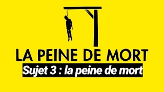 Sujet 3  la peine de mort  Êtes vous pour ou contre la peine de mort [upl. by Atiraj17]