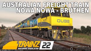 TRAINZ 22 TRS22 Australia Bairnsdale to Orbost Line  Freight Train from Nowa Nowa to Bruthen [upl. by Aicemak]