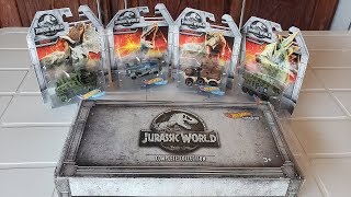 CARRINHOS HOT WHEELS DOS DINOSSAUROS DE JURASSIC WORLD [upl. by Ahsitra]