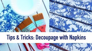 Our Best Tips How to Decoupage with Napkins [upl. by Annwahs]