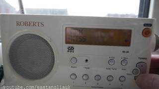 DAB Radio DX Sandy Heath DAB transmitter Picked UP In Clacton Essex With D2 National test signal [upl. by Cohbert]