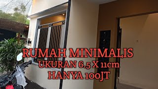 Rumah minimalis tipe 65 x 11 cm hanya 100jt [upl. by Helman]