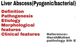 Pyogenic Liver abscess  Bacterial Liver abscess [upl. by Thacker248]