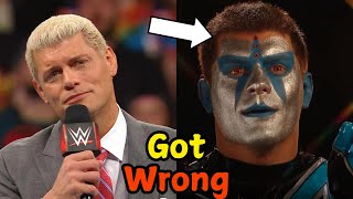 8 Things WWE Fans Get Wrong About Cody Rhodes [upl. by Adnawyt]