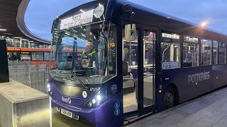 First Potteries Route 7  ADL E20D Enviro200 MMC Voith  YX66 WBP  67177 [upl. by Petrina]