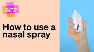 How to use a nasal spray [upl. by Nylrak]