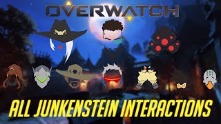 Overwatch  All Junkenstein Interactions 2020 Edition [upl. by Artemed429]