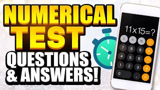 NUMERICAL REASONING TEST QUESTIONS amp ANSWERS How to PASS a Numerical Reasoning Test with 100 [upl. by Hercule296]