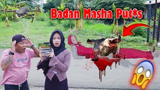 Drone Menangkap Badan Masha Puts Digigit Buaya [upl. by Calendre]