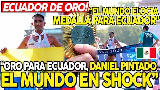 ORO PARA ECUADOR DANIEL PINTADO GANA MEDALLA DE ORO EN MARCHA EN PARIS 2024 [upl. by Spector]