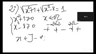 Equations irrationnelles 1S 8 cours en ligne [upl. by Drofniw]