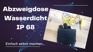 Abzweigdose Wasserdicht IP 68 für den Garten [upl. by Fahland]